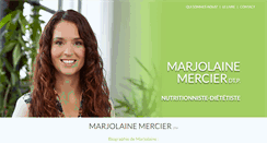 Desktop Screenshot of marjolainemercier.com