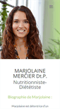 Mobile Screenshot of marjolainemercier.com