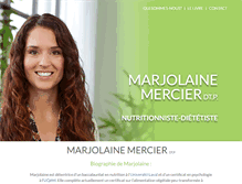 Tablet Screenshot of marjolainemercier.com
